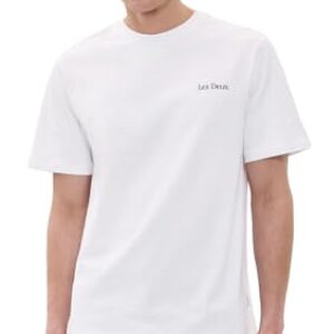 Les Deux Men’s Brady Flower Market T Shirt, White, XL