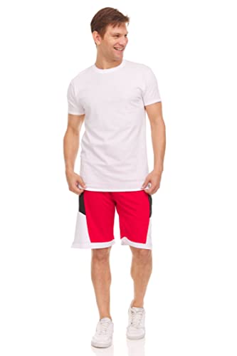 BILLIONHATS Men’s Cotton T-Shirt 6 Pack, Big Tall Short Sleeve Lightweight Tees for Men, Packs of Bulk White & Black T-Shirts (6X-Large) - Image 2