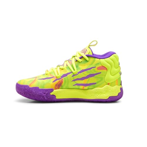 PUMA Kids Girls Mb.03 Spark Jr X Lace Up Sneakers Shoes Casual - Yellow - Size 5 M, 37993101 - Image 3