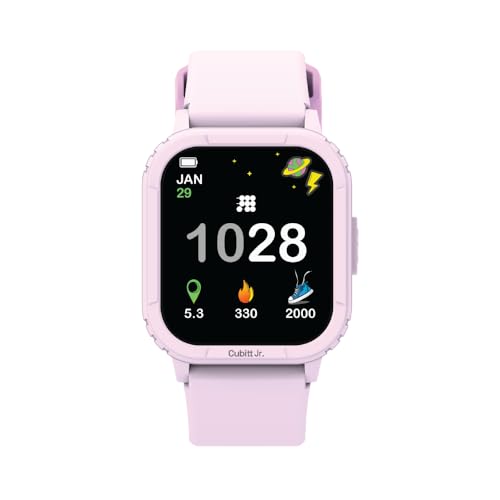 Cubitt Jr. Smartwatch Fitness Tracker for Kids and Teens with Games, Step Counter, Sleep Monitor, Heart Rate Monitor, Calculator, Activity Tracking, 1.75" AMOLED Touchscreen, Waterproof – Dusty Lilac - Image 2
