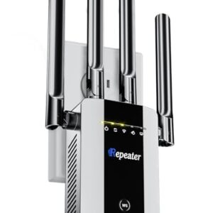 2026 New WiFi Extender Signal Booster for Home, 15ksq.ft Long Range WiFi Repeater Wireless Routers Signal Amplifier,15X Faster Access Point with Ethernet Port,5 Working Modes