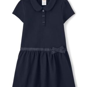 Gymboree,and Toddler Short Sleeve Knit Polo Dress,Tidal,7