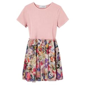 Desigual Little Girl’s Combination Floral Dress Red