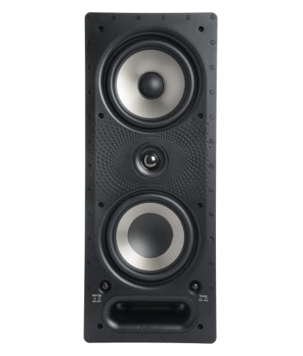 Polk Audio 265-RT 3-Way in-Wall Speaker - Vanishing Series | Fits Ceiling/Wall | High-Performance Home Stereo Speakers | Power Port & Paintable Grille - Black - Image 3