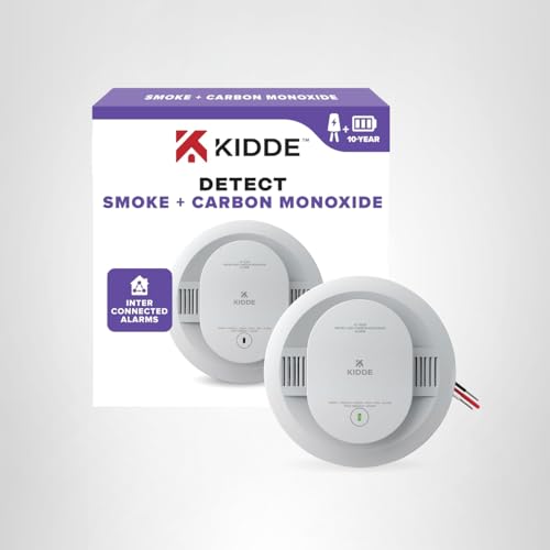 Kidde Hardwired Smoke & Carbon Monoxide Detector, 10-Year Battery Backup, Interconnectable LED Warning Light Indicators, 30CUA10 - Image 15