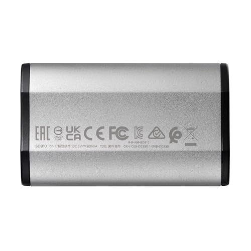 ADATA SD810 2000G IP68 Water Resistance Up to 2000 MB/s USB 3.2 Gen 2 USB-C External Solid State Drive - Silver for iPhone 15/Pro/Max, Android (SD810-2000G-CSG) - Image 2