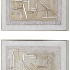 Uttermost 32357 Unpredictable – Canvas Art (Set of 2)-31 Inches Tall and 31 Inches Wide
