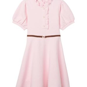 Janie and Jack Girls Mattelasse Dress (Toddler/Little Kids/Big Kids) Pink 10 Big Kid