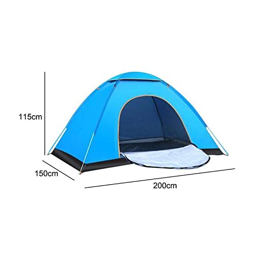 QZQHNYJ Camping Tent Automatic Camping Tent 1-2 Person Family Tent Double Layer Instant Setup Awning Outdoor Protable Backpacking Tent Hiking Travel (Color : - Image 2