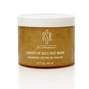 Bella Schneider Beauty 24K Gold Face Mask, Carats of Gold Facial Mask, Rejuvenating Anti-Aging Face Cream For Women, Fine Line Reducer, Clear Acne, Minimizes Pores, Facial Moisturizer for Firm Skin