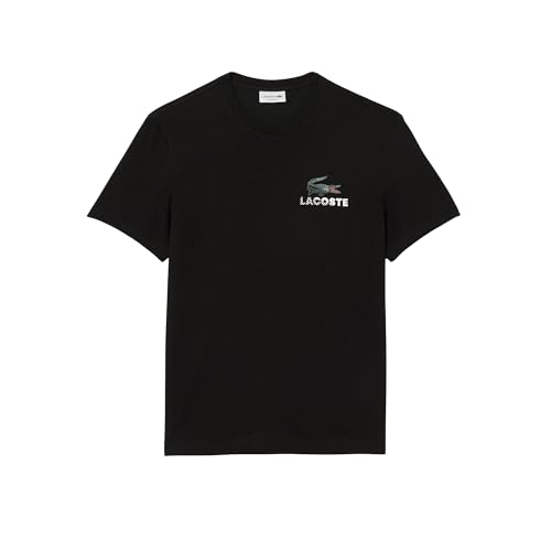 Lacoste Men's Regular Fit Cotton Jersey Blend T-Shirt, Black, 4X-Large - Image 5