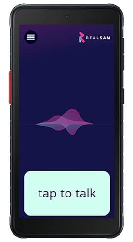 Voice-Operated 5G Smartphone for The Blind: RealSAM Pocket. Just Tap The Screen and Talk, It's That Simple (No Hunting Icons or Swiping); Unlocked, Works with All Major Carriers - Image 3