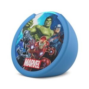 Amazon Echo Pop Kids (newest model), Designed for kids, with Alexa+ Early Access, parental controls, Includes 6 months of Amazon Kids+, Marvel’s Avengers