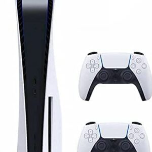 Playstation 5 Disc Version PS5 Console – Additional Controller, 4K-TV Gaming, 16GB GDDR6 RAM, 8K Output, WiFi 6. Ultra-High Speed 825GB SSD – U Deal (Renewed)