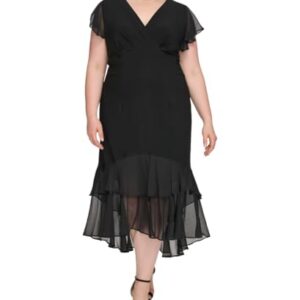 Tommy Hilfiger Women’s Dress,Black,18W