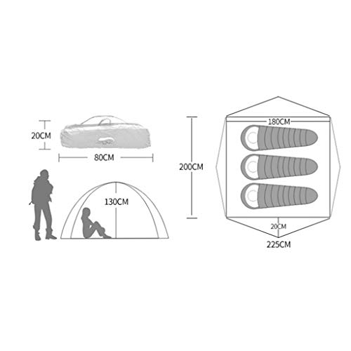 GeRRiT Tent Fully Automatic Hydraulic Outdoor Tent 2 People Rainproof Wild Camping Mountaineeriding Family Double Tent Waterproof Tents Camping Tents Small Awnings Backpacking Tents Beach Tents - Image 4