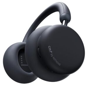 CMF by Nothing Headphone Pro Active Noise Canceling Wireless Headphones Bluetooth 5.4 Over The Ear Headset, 50H ANC Playtime, Bass&Treble Slider, Custom EQ&Spatial Audio, Hi-Res LDAC, Dark Grey