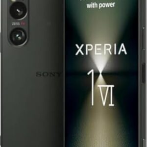 Sony Xperia 1 VI XQ-EC72 5G Dual 256GB 12GB RAM Factory Unlocked (GSM Only | No CDMA – not Compatible with Verizon/Sprint) Global Version Smartphone – Khaki Green