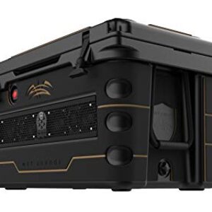 Wet Sounds Stealth SHIVR-55-BLK Black High Output Audio Cooler Speaker System + Full Gator Step Kit – Black Over Whiskey