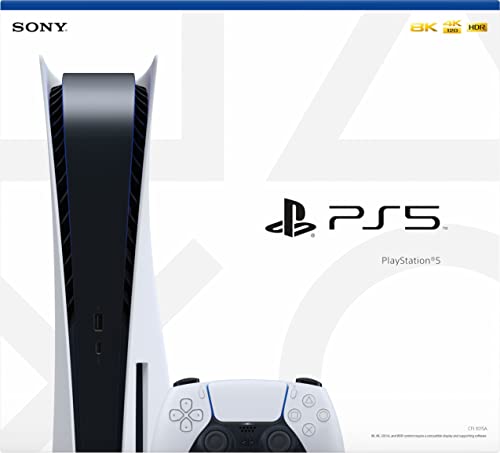 Playstation 5 Disc Version PS5 Console - 4K-TV Gaming, 120Hz 8K Output, 16GB GDDR6, 825GB SSD, WiFi 6, Bluetooth ~5.1 (Renewed) - Image 3
