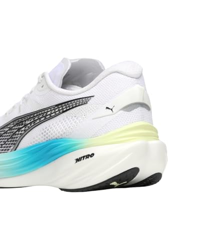 Puma 309707 Diviate Nitro 3 Men's Running Shoes, 25 Fall/Winter Colors Puma White-Mint Melt (29), 27.5 cm - Image 4