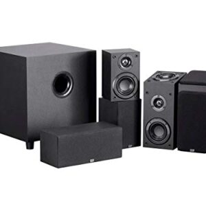 Monoprice Premium 5.1.2 Channel Immersive Home Theater System – With 8 Inch 200 Watt Subwoofer, Black