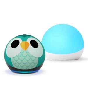 Amazon Echo Dot Kids (newest model) – Owl including Amazon Kids+ with Echo Glow, with Alexa+ Early Access