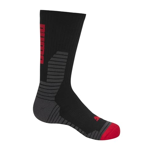 Puma Boy's 2PC Short Sleeve Tee & Sock Set, Black/Red, XL - Image 4