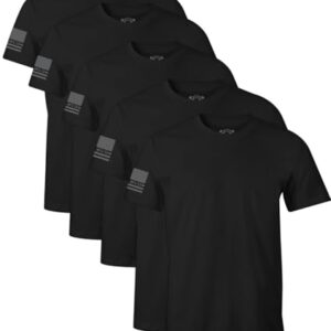 Howitzer Men’s T-Shirt Standard Basic Packs (US, Alpha, Medium, Regular, Regular, Black)
