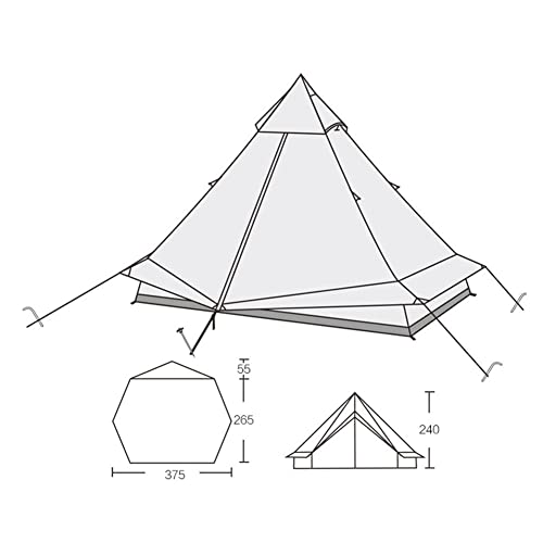 YXLUJYY Camping Tent Waterproof Instant Tent 4-6 Person, Family Cabin Tents, 2 Rooms, Portable Instant Tents with Removable Rainfly, Automatic Tent for Camping Hiking Mountaineering - Image 8