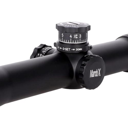 March-X 8-80x56mm Rifle Scope w/Di-plex Reticle - SFP, High Power Rifle Scope for Hunting with ED Glass Lens, 1/8 MOA Precision Adjustments, 34mm Aluminum Body, 56mm Anti-Fog Lens (D80V56T-Di-Plex) - Image 5
