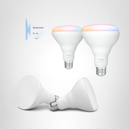Philips Hue Essential Smart LED BR30 Bulb 2-Pack, White and Color Ambiance, E26, 7.2W, 2200K-6500K, 650 Lumens, Dimmable, Works with Alexa, Google Assistant, Apple Home - Image 10