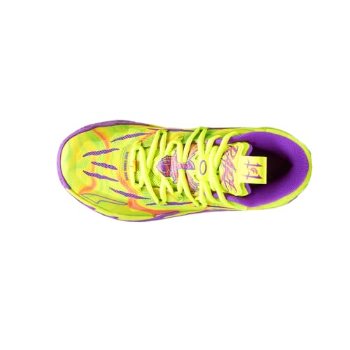 PUMA Kids Girls Mb.03 Spark Jr X Lace Up Sneakers Shoes Casual - Yellow - Size 5 M, 37993101 - Image 4