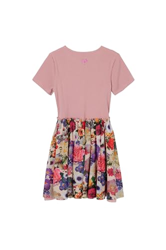 Desigual Little Girl's Combination Floral Dress Red - Image 2