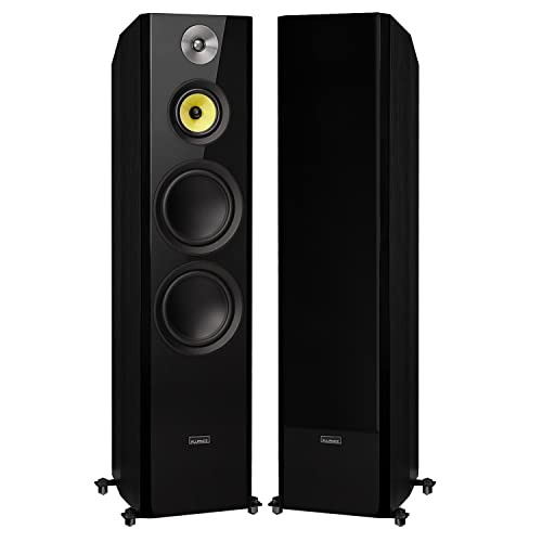 Fluance Signature HiFi Surround Sound Home Theater 5.1 Channel Speaker System Including 3-Way Floorstanding Towers, Center Channel, Rear Surround Speakers and DB10 Subwoofer - Black Ash (HF51BR) - Image 2