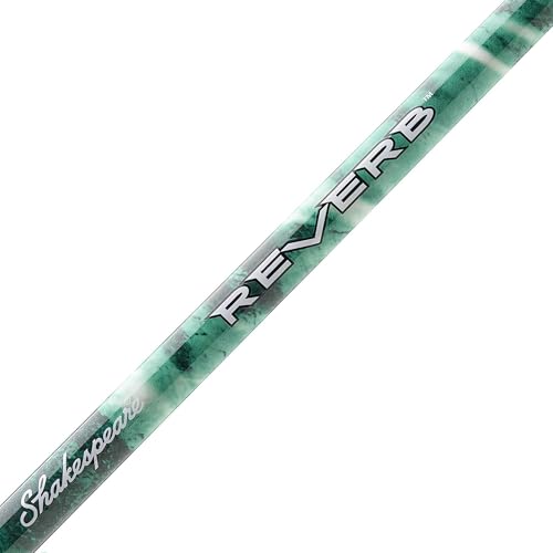 Shakespeare Reverb Spinning Reel and Fishing Rod Combo 5\'6\" 2-Piece Rod, Durable Tubular Glass Rod Blank Construction, EVA Handle - Image 2