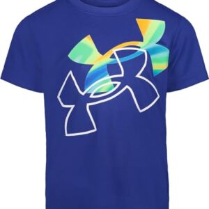 Under Armour Toddler Boys’ Double Daze Logo Performance Short Sleeve T-Shirt (US, Numeric, 2, Royal)