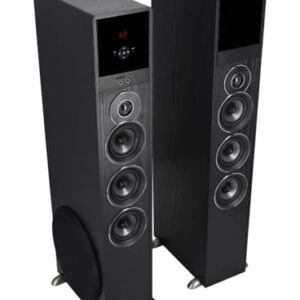 RockvilIe TM150B Bluetooth Home Theater Tower Speaker System (2) 10″ Subwoofers!