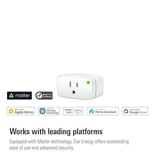 Eve Energy (Matter) 2 Pack – Smart Plug, App and Voice Control, 100% Privacy, Matter Over Thread, Works with Apple Home, Alexa, Google Home, SmartThings, Requires Thread Border Router - Image 2