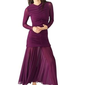 Steve Madden Apparel Kiara Dress,Beet, XL