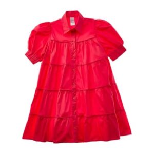 Peixoto Girls Lola Dress, L Sunset Coral