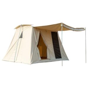 Cotton Canvas Cabin Tent Family Camping, Hiking, Picnic, and Party, Breathable, Multifunctional Design with Carrying Bag