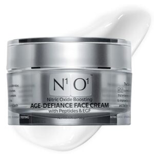N1O1 Moisturizer Face Cream – Day & Night Face Moisturizer with Nitric Oxide, Peptide Complex, Epidermal Growth Factor – Tightening & Firming Skin Care Products for Wrinkles, Dark Spots – 1.75 oz.