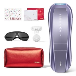 Ulike Laser Hair Removal, Air 10 IPL Hair Removal Device with Ice Cooling, Dual Lights, SHR Mode for Women & Men, Limited Holiday Set with Aloe Vera Gels, Gem Stickers, Christmas Cards & Storage Bag