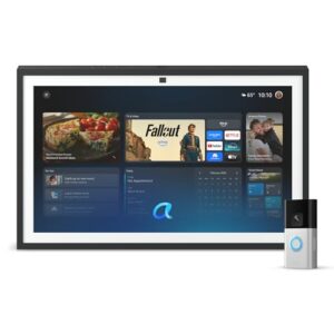 Amazon Echo Show 21 (newest model) with Ring Battery Doorbell Pro (newest model), with Alexa+ Early Access