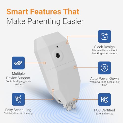 Egis Control Locking Smart Plug for Kids' Screen Time – Supports Consistent Screen Time Boundaries for TVs, Gaming Consoles & Computers – No Monthly Fees - Image 3