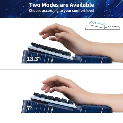 Wrist Rest for Computer Keyboard, Keyboard Wrist Rest, Ergonomic Keyboards Holder for Easy Typing Working, Wrist Pad for Keyboards with Comfortable Wrist Rest for Keyboard Blue Planets - Image 5