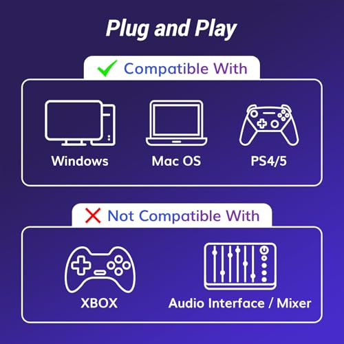 TONOR USB Podcast Microphone, Gaming PC Studio Streaming Mic Kit for PS4/5/Discord/Twitch Gamer, Recording Condenser Equipment Cardioid Microfono for Singing, YouTube, with Adjustable Arm Stand, Q9S - Image 4