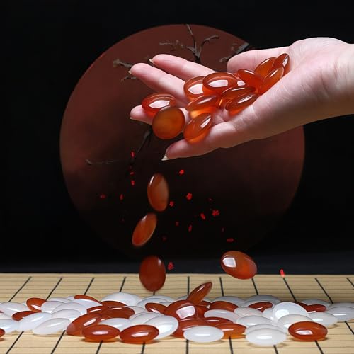 Top Natural Crystal Jade Go Board Game Set, Solid Wood Chessboards, Go Game - Weiqi, Wei Qi, Chinese Decor & Gifts, Chinese New Year Decor (Specialty) - Image 4