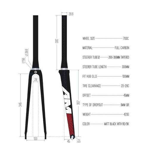 KLYso QR 130mm Ultralight Breaking Design 700c Road Bike Frameset Carbon Racing Frame + Fork Internal Routing C Brake Frame Set(47cm) - Image 3